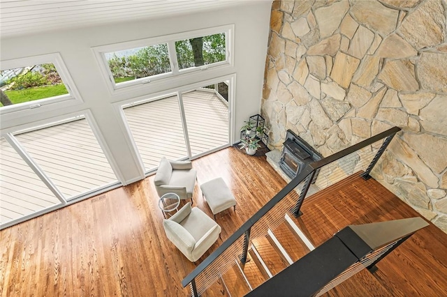 12 Hazel Point Rd, Smithfield, RI 02917 - living area featuring wood finished floors