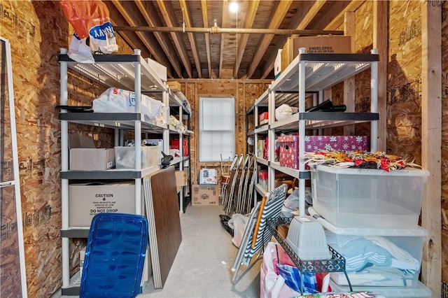 view of storage room