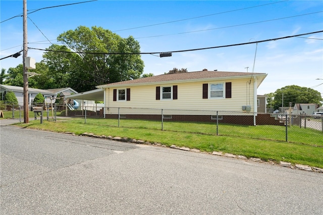 211 Iroquois Rd, Cumberland, RI 02864 - view of front of property with a carport