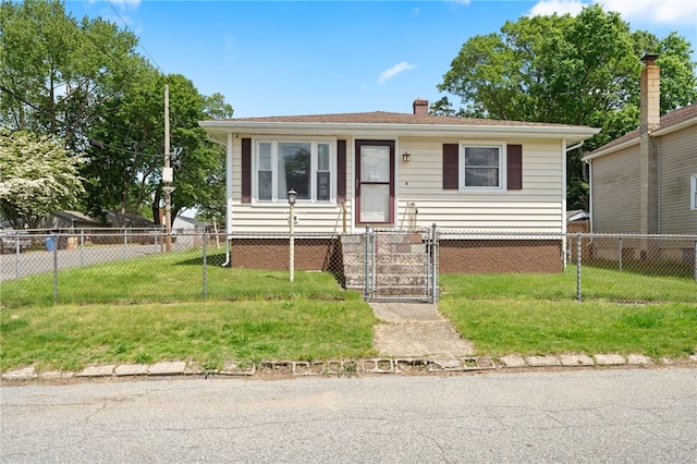 211 Iroquois Rd, Cumberland, RI 02864 - view of front facade featuring a gate and a chimney