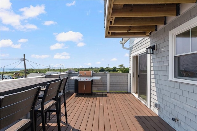 0 Matunuck Beach Rd, South Kingstown, RI 02879 - wooden terrace with a grill