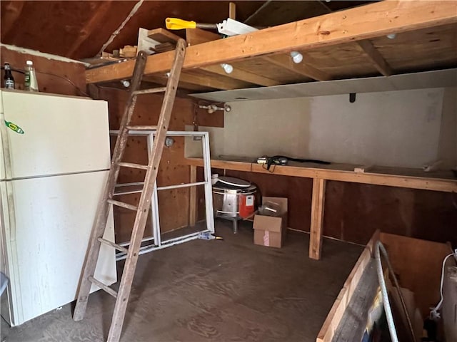 view of basement