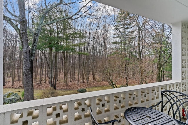 143 Hoffman Ave Unit 210, Cranston, RI 02920 - balcony featuring view of wooded area
