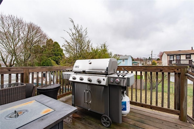 10 Flanders St, Johnston, RI 02919 - wooden terrace featuring area for grilling