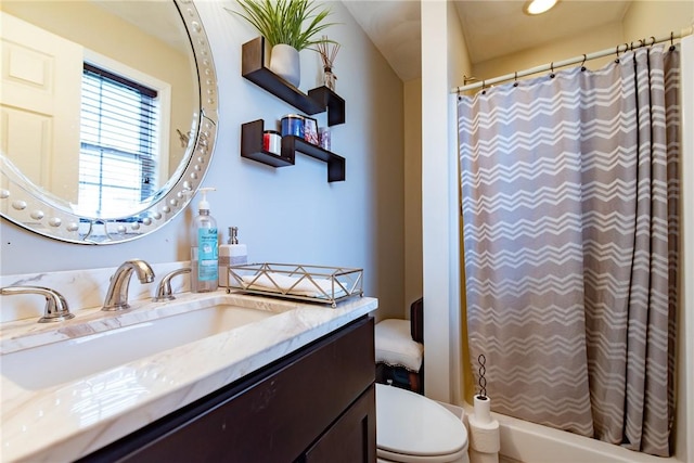 10 Flanders St, Johnston, RI 02919 - bathroom featuring toilet, vanity, and a shower with curtain