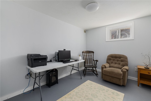 2 Sando St, Pawtucket, RI 02860 - office with finished concrete flooring and baseboards