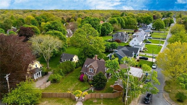 286 Kingstown Rd, Narragansett, RI 02882 - aerial view of residential area with a heavily wooded area
