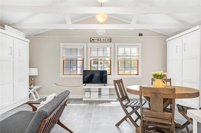 286 Kingstown Rd, Narragansett, RI 02882 - dining space featuring baseboards and light tile patterned flooring