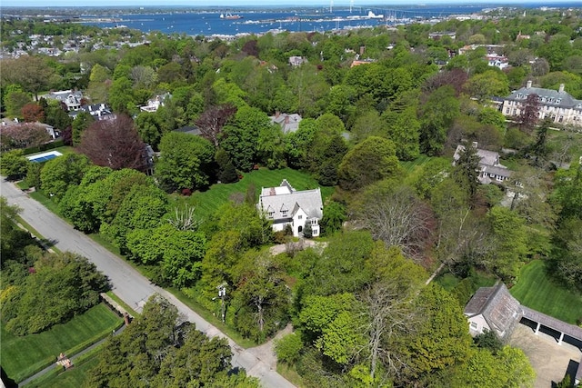 14 Leroy Ave, Newport, RI 02840 - aerial view of property and surrounding area
