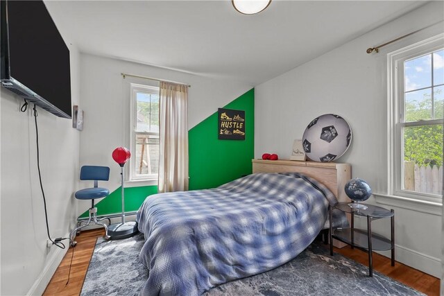 54 Delway Rd, East Providence, RI 02914 - bedroom featuring wood finished floors and baseboards