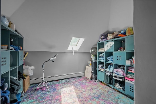 54 Delway Rd, East Providence, RI 02914 - storage with a skylight and a baseboard radiator