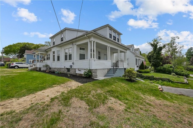 54 Delway Rd, East Providence, RI 02914 - view of property exterior with a lawn