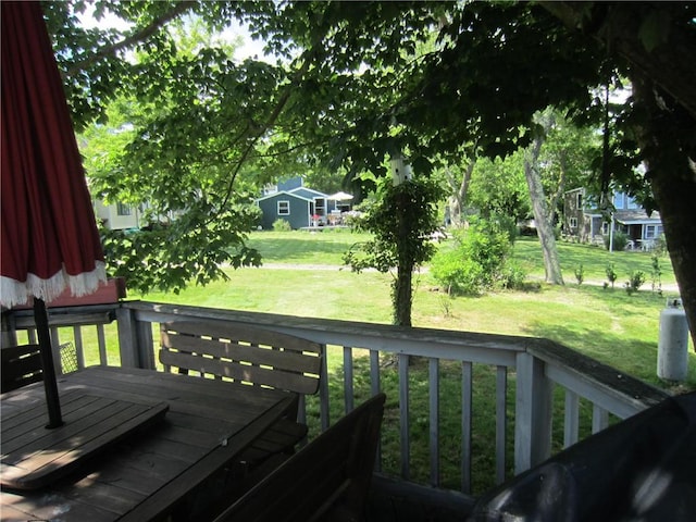 0 Beach Rd, Portsmouth, RI 02871 - deck featuring a yard
