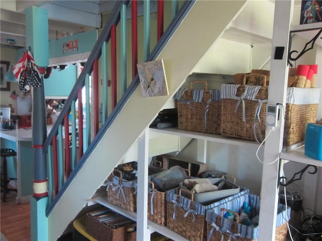 0 Beach Rd, Portsmouth, RI 02871 - staircase with wood finished floors