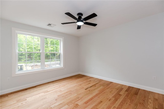 300 Tower Hill Rd, Cumberland, RI 02864 - spare room featuring baseboards, light wood finished floors, and a ceiling fan