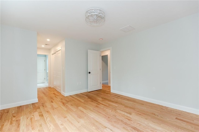 300 Tower Hill Rd, Cumberland, RI 02864 - unfurnished room with baseboards, light wood-style floors, and recessed lighting