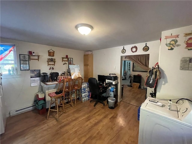 8 Aldrich St, Hopkinton, RI 02898 - office space featuring washer / dryer and light wood finished floors