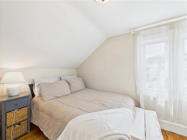39 Union St, East Greenwich, RI 02818 - bedroom with wood finished floors and lofted ceiling