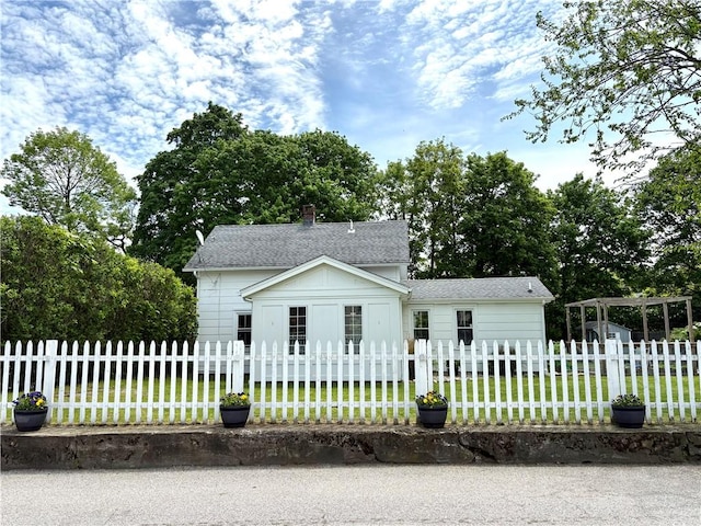 39 Union St, East Greenwich, RI 02818 - bungalow with roof with shingles and a chimney