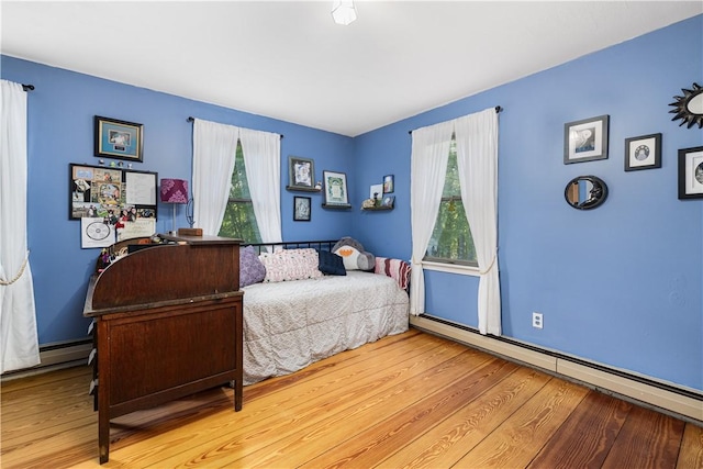 31 Corey Trl, Richmond, RI 02898 - bedroom with wood finished floors, multiple windows, and a baseboard radiator