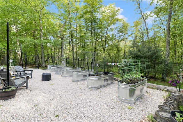 31 Corey Trl, Richmond, RI 02898 - view of yard with a garden and fence