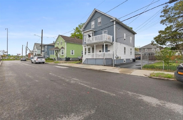 97 Detroit Ave, Providence, RI 02907 - view of front of property with a balcony and a residential view