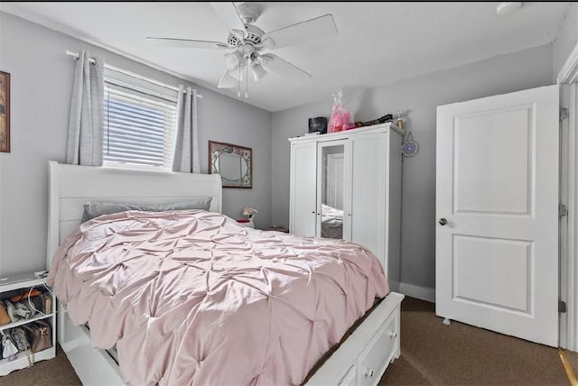 97 Detroit Ave, Providence, RI 02907 - bedroom with dark colored carpet and a ceiling fan