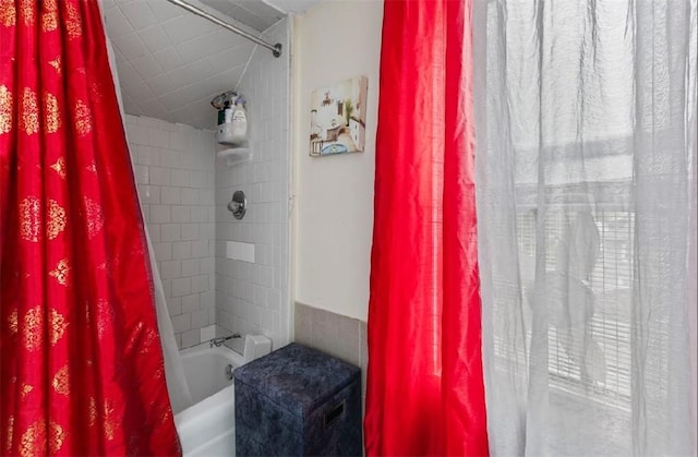 97 Detroit Ave, Providence, RI 02907 - bathroom featuring shower / bath combination with curtain