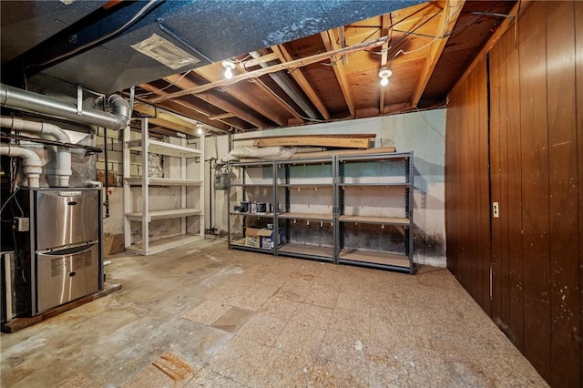 10 Meadowland Dr, North Kingstown, RI 02852 - unfinished basement featuring gas meter and heating unit