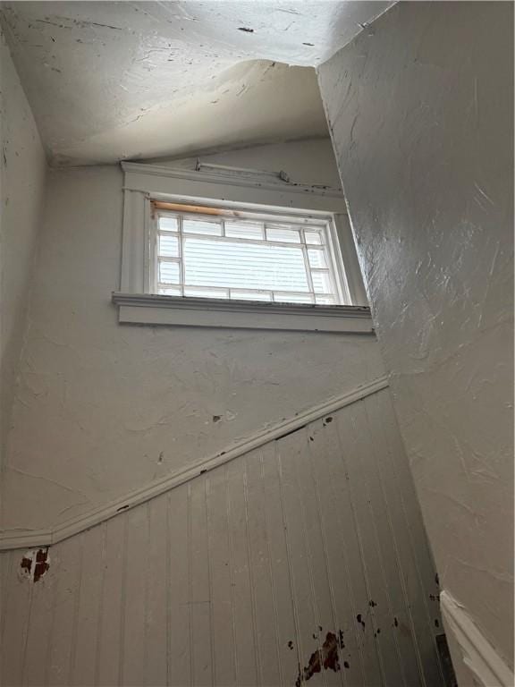 342 Paradis Ave, Woonsocket, RI 02895 - bathroom featuring vaulted ceiling
