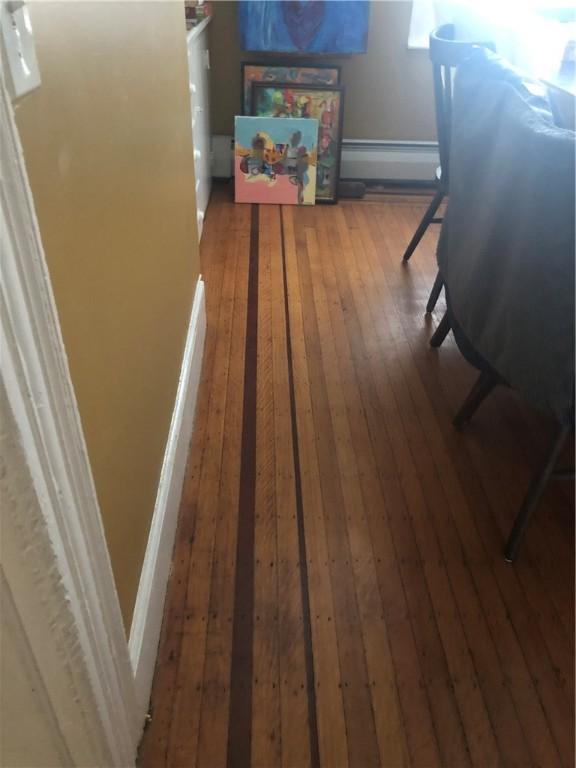 149 Peace St, Providence, RI 05290 - interior space with hardwood / wood-style flooring, baseboard heating, and baseboards