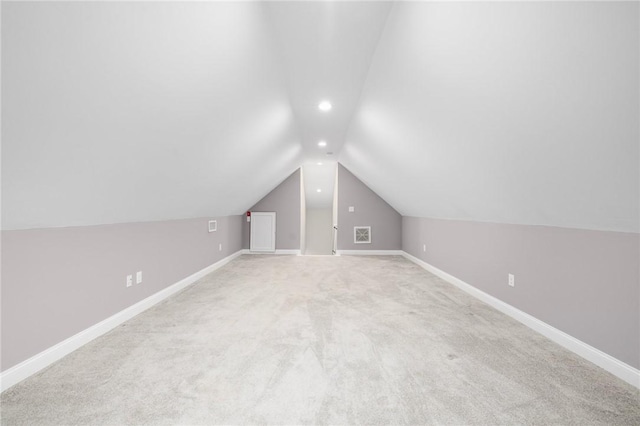 1351 Pippin Orchard Rd, Cranston, RI 02921 - bonus room featuring lofted ceiling, recessed lighting, light carpet, and baseboards