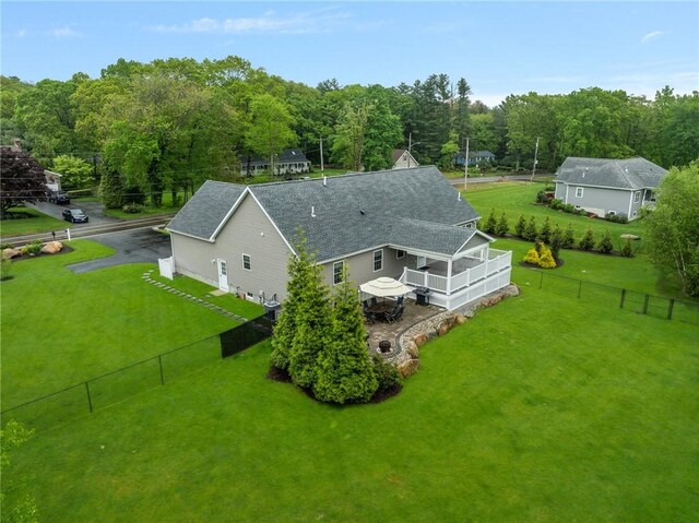 1351 Pippin Orchard Rd, Cranston, RI 02921 - view from above of property featuring a heavily wooded area