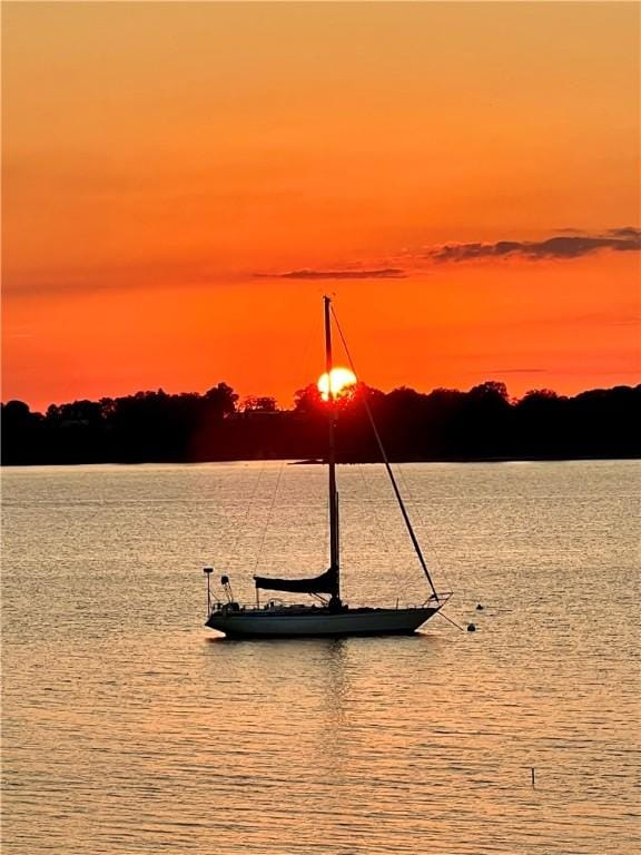 217 Hope St Unit 3, Bristol, RI 02809 - water view featuring a dock
