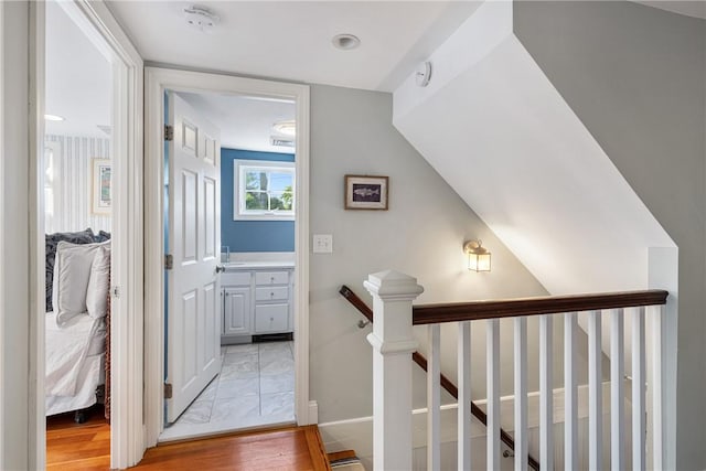 15 Rumstick Dr, Barrington, RI 02806 - staircase featuring wood finished floors and baseboards