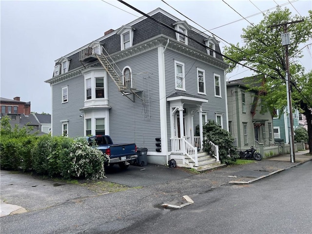 185 Williams St, Providence, RI 02906 - view of front of property with mansard roof