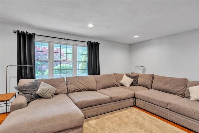 23 Blissdale Ave, Cumberland, RI 02864 - living room with recessed lighting and wood finished floors