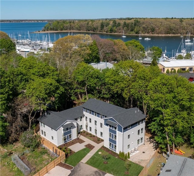 32 Exchange St Unit 101, East Greenwich, RI 02818 - drone / aerial view of a large body of water