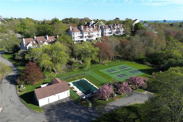15 Hammersmith Rd Unit 19, Newport, RI 02840 - aerial view of property's location with nearby suburban area
