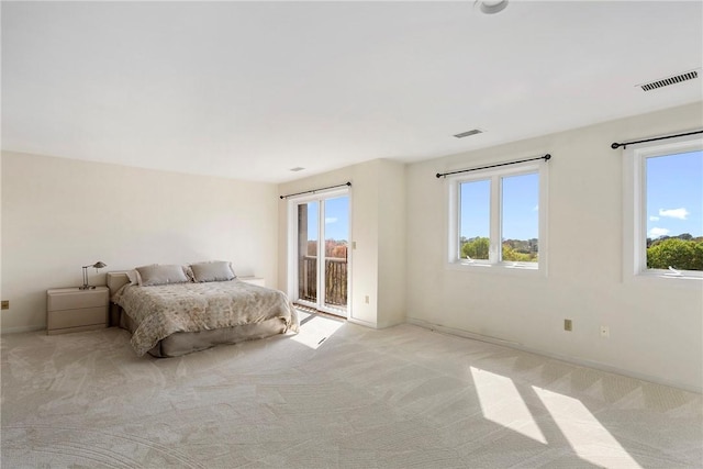 15 Hammersmith Rd Unit 19, Newport, RI 02840 - bedroom with access to outside, multiple windows, and light carpet