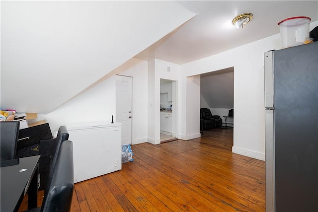 115 Division St, Pawtucket, RI 02860 - office area featuring wood-type flooring and baseboards