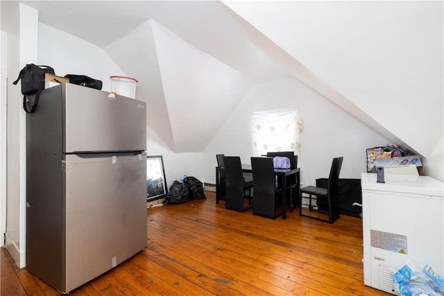 115 Division St, Pawtucket, RI 02860 - home office featuring light wood-style flooring and lofted ceiling