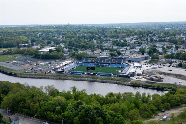 115 Division St, Pawtucket, RI 02860 - drone / aerial view of a nearby body of water