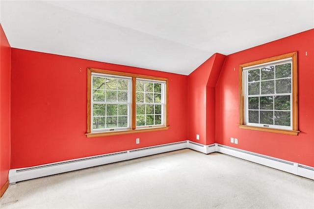 40 Wood Ave, Narragansett, RI 02882 - additional living space with plenty of natural light, baseboards, carpet floors, and vaulted ceiling