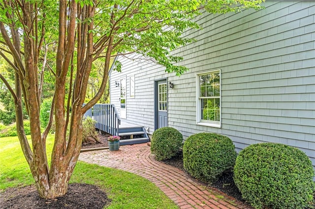 40 Wood Ave, Narragansett, RI 02882 - view of yard with a wooden deck