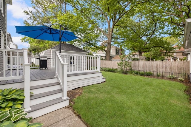 224 Raleigh Ave, Pawtucket, RI 02860 - view of yard with a wooden deck
