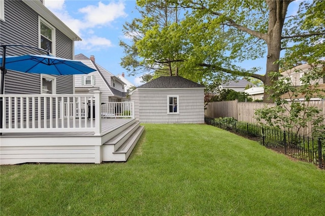 224 Raleigh Ave, Pawtucket, RI 02860 - view of yard featuring a deck