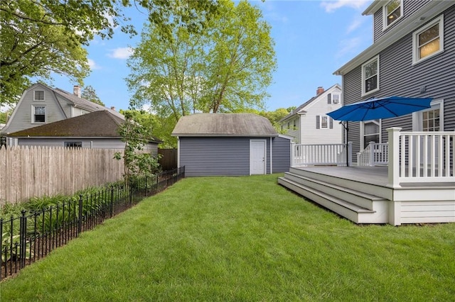 224 Raleigh Ave, Pawtucket, RI 02860 - view of yard featuring a wooden deck