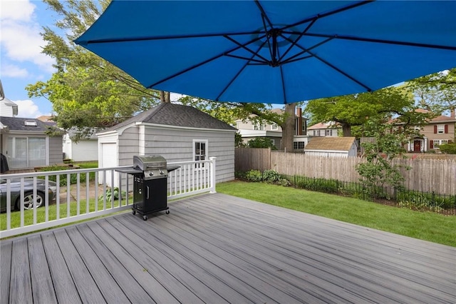 224 Raleigh Ave, Pawtucket, RI 02860 - deck with a grill and a garage