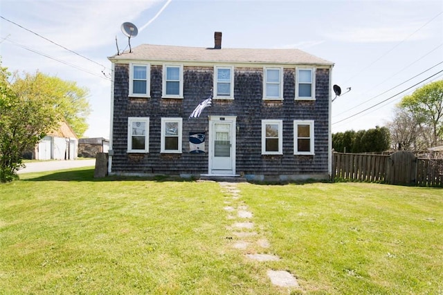 3622 Main Rd, Tiverton, RI 02878 - view of front facade with a chimney